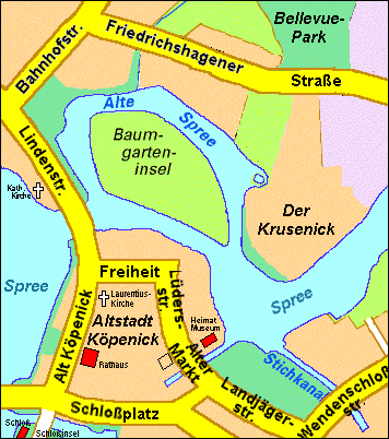 Karte Koepenicker Altstadt